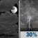 Wednesday Night: Mostly Cloudy then Chance Showers And Thunderstorms
