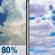 Sunday: Showers And Thunderstorms then Mostly Cloudy