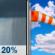 Saturday: Slight Chance Rain Showers then Mostly Sunny